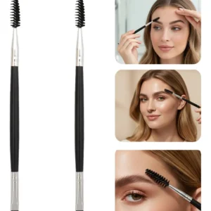 2pzs Brocha Doble Para Ceja Cepillo Pestañas 2 Cabezas Maquillaje,brochas maquillaje