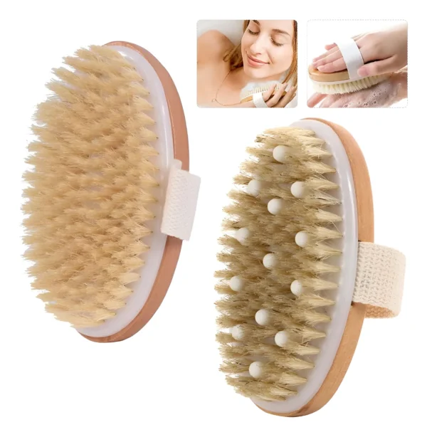 2pzs Cepillo Corporal Exfolia Circulación Quita Piel Muerta