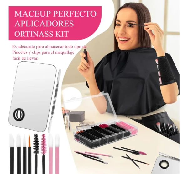 Kit De Brochas Para Maquillaje Desechable Con Herramientas Blanco