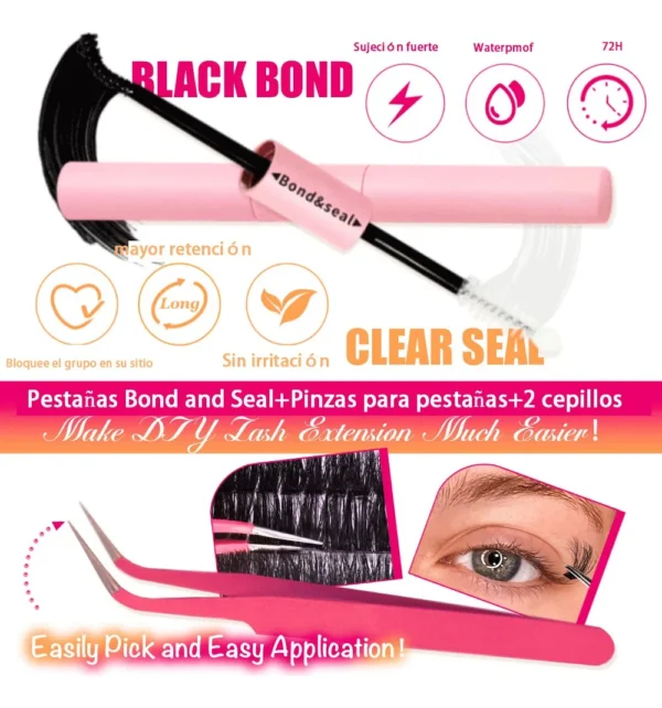 642 Kit Pestañas Maquillaje Diy Extension Mixto 30d 40d 50d