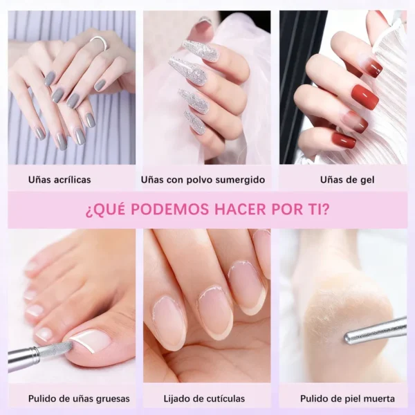 Lima De Uñas Eléctrica 12 En 1 Torno Para Uñas Profesional