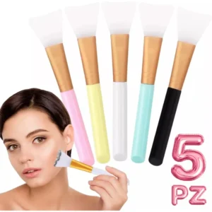 Brocha De Silicona Aplicador Mascarillas Cremas Facial Full 5 unidades