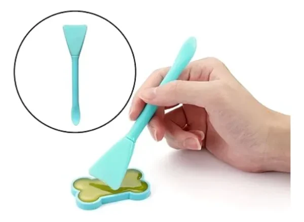 24pz Cepillo Exfoliante Facial Con Espátula Para Mascarillas