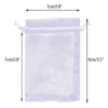 100 Bolsas De Regalo De Organza Con Cordón 7x9cm